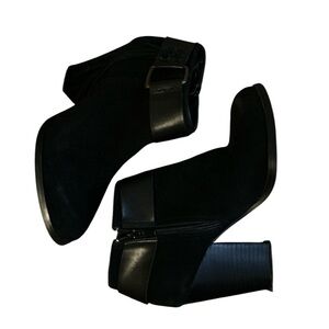 Kensi ankle length buckle high heel boots